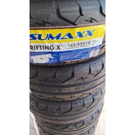 SUMAXX MAX DRIFTING X SEMI-SLICK PERFORMANCE TYRE 165 55 14 100%BARU TAHUN 2025