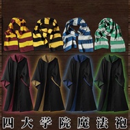 Harry Potter Magic Robe Wizard Student School Uniform Cosplay Costume Cloak Academy Dressing Gown Fi