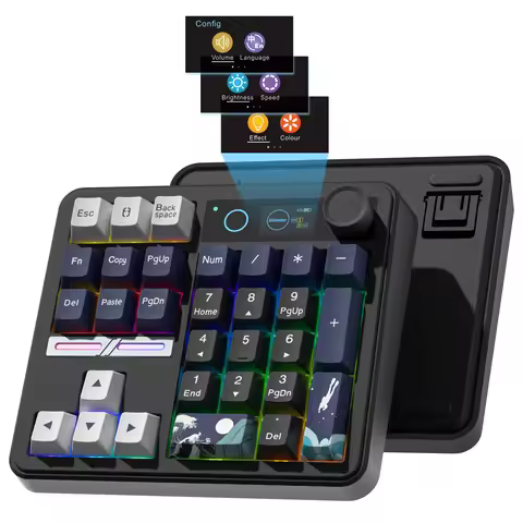 Womier SK30 Black Mechanical Numpad Keyboard Bluetooth5.0/2.4G/Type-C Wireless Gasket Numeric Keypad