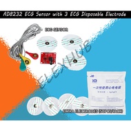 AD8232 ECG module AD8232 ECG measurement pulse heart ECG monitoring sensor module kit Diy