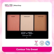 BYS Cosmetics Contour Trio Sweet (Contour Shading Face Highlighter Makeup)