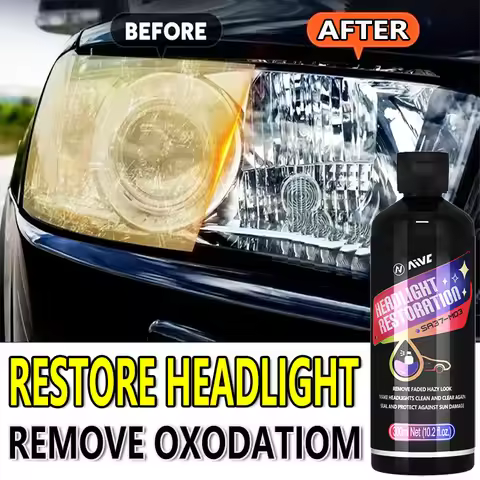Car Headlight Restoration Kit, Headlight Cleaner & Polish, Remove Yellow Oxidation Scratches, Headli