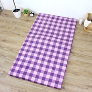 [特價]【頂堅】單人3x6.2呎(厚5公分)平面記憶床墊(薰衣草+備長碳矽膠)紫色格子