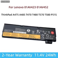 NEW Original 01AV423 Laptop Battery For Lenovo ThinkPad A475 A485 T470 T480 T570 T580 P51S 01AV422 0