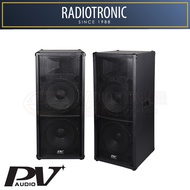 PV AUDIO TWO-WAY 15" X 2 SPEAKER SYSTEM 9915, 200 WATT, 4 OHM