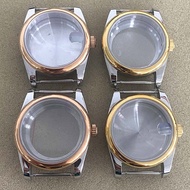 36/39mm Watch Case Stainless Steel Case PVD Rose Gold/Gold Bezel Crown for NH35/NH36/4R Movement