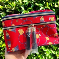 ❤️ กระเป๋าเครื่องสำอางค์ 2 ชั้น  ESTEE LAUDER Double Layer Scarlet Makeup Bag