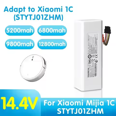 NEW 14.4V 12800mah P1904-4S1P-MM Battery For Xiaomi Mijia 1C STYTJ01ZHM Robot Vacuum Mop Cleaner Acc