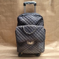 Korean Style 4 Wheel Trolley Backpack