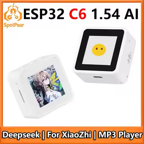 ESP32 C6 AI For Xiaozhi 1.54inch Development Board 1.54 inch TouchScreen Display DeepSeek
