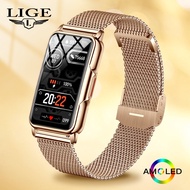 ZZOOI LIGE Smart Watch Women Life Waterproof Call Reminder Music Control Pedometer Calorie Display Elegant Watch For Woman Smartwatch