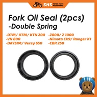 Fork Oil Seal -DTM/XTM/KTN 200/VN 800/DAYSIM/Versy 650/Z800/Z 1000/Nimota Ck9/Ranger X1/CBR 250 (2PC