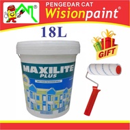 18L Dulux Maxilite Plus Suitable Interior Wall & Ceiling Water Based Paint ( FREE 7" ROLLER SET )