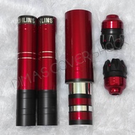 ( PAKET KOMPLIT KEREN ) cover shock depan belakang jalu as roda beat vario click icon scoopy genio s