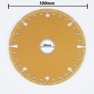 จัดส่งฟรี)ใบมีดเลื่อยรูปเพชรเชื่อมแบบสุญญากาศ100/115/125มม. สำหรับเหล็กเส้นเหล็กหล่อหินเหล็กจานตัดอเนกประสงค์