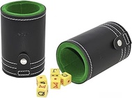 Dice Poker 5 Dice Black 7.5 x 11 cm Casino Dice Game