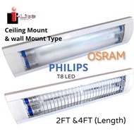 CEILING LIGHT COMPLETES WITH T8-LED TUBES PHILIPS /OSRAM (2FT/4FT)
