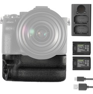 Vertical Battery Grip Replacement for VG-C4EM with Two NP-FZ100 Batteries & Charger Kit, Compatible 