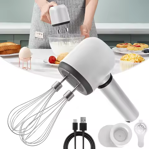 Portable Blender Mixer Kitchen Tools Hand Mixer Electric Food processors set milk frother Egg Beater