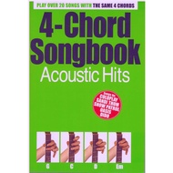 4-Chord Songbook Acoustic Hits (25Cm X 17CM) / Guitar Chord Book / Song Book / Voice Book