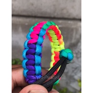 Bracelet/Braided Bracelet/Paracord Rope/Paracord550 Rainbow Color