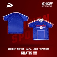 Oversized Fantasy France Retro Vintage Jersey Free Custom Name Set Oversized Jersey/ Fantasy Jersey/