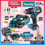 MAKITA 40Vmax 40V XGT Cordless Combo 7 ( HP002 Cordless Hammer Driver Drill / KP001 Cordless Planer 