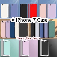 【Discount】 For IPhone 7 Case Couple Dirt resistant Couple Silicone Full Cover Case  Classic Simple Solid Color Phone Case Cover