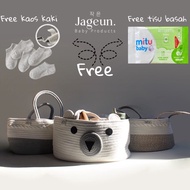 PERALATAN Me JAGEUN Premium Felt Diaper Caddy Bag Baby Equipment Diaper Bag