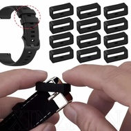 Loop Security Holder Retainer Ring / Comaptible for Garmin Fenix 6/6S/6X/5/5X / Rings Replacement for Forerunner 245/945X / Rubber Watch Strap Band Keeper