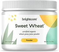 ▶$1 Shop Coupon◀  Brightcore Nutrition Sweet Wheat Wheatgrass Juice Powder, Easy-to-Mix Athletic Gre