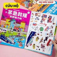 Super Sticky Magnetic Workbook with Rescue Theme for Children, Memocshop The More You Play, the More