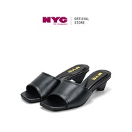 NYC Kasut Perempuan Jovie Bertumit Sandal -N72501-NC01SV-1-BLACK