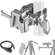 WELLMAKING Mini V Mount Battery Plate & Cable with Wide Super Crab Clamp & QR Lock for Tripod, Light