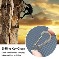KHJ D Carabiner MIni Titanium Alloy Safety Travel Tools  EDC Gear Camping Keyring
