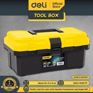 Deli Tool box / Kotak Perkakas Plastik 12" Kuat 2 Tingkat DL432612