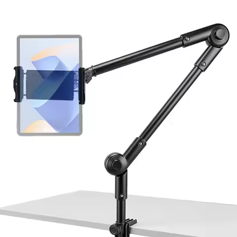 Xb08 Metal Tablet Stand 360 ° Rotating Long Arm 10kg Heavy-Duty Bedside Desktop Lazy Stand Compatibl