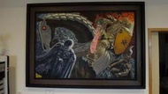 ART OF WAR 烙印勇士 Berserk 骷髏騎士 索特 古力菲斯 超級大作品 油畫 (全世界限量1張)