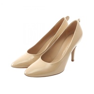 【二手】 Salvatore Ferragamo米色漆皮女高跟鞋