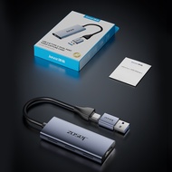 Jasoz USB C Video Capture Card 4K/60hz USB3.0/Type-C PD100W การ์ดจับภาพวิดีโอ Audio Video Recording 