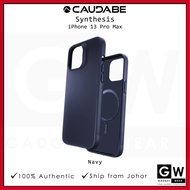 Caudabe Synthesis Navy for iPhone 13 Pro Max Case MagSafe Compatible Shock Absorbing Polymer with ShockLite