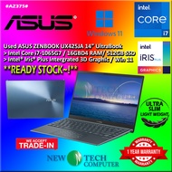 #AZ375 Used ASUS ZENBOOK UX425JA Performance Ultrabook intel i7-1065G7 16GBD4 512GB SSD Intel Iris G