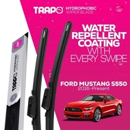 Trapo Hydrophobic Hidrofobik Car Wiper Blades Pengelap Cermin Kereta Ford Mustang S550 (2016-Present