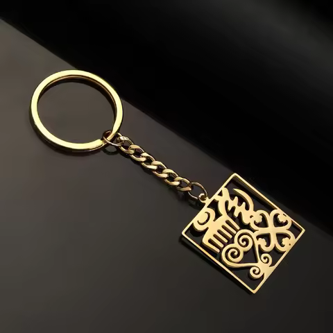 Stainless Steel African Ornaments Ancient Africa Egyptian Jewelry Adinkra Gye Symbol Ankara Pendant 