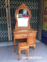 [HCM]Bàn trang điểm gỗ gõ đỏ cao 1m50