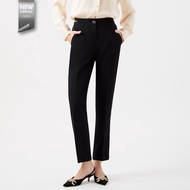 ESPADA กางเกงทรงสลิม ผู้หญิง สีดำ | Slim Trousers | 04872