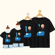 Boss Baby Number 1 Family Bithday Tee Shirts Dad+mom+kids Boss Baby Theme Bithday Party Clothes