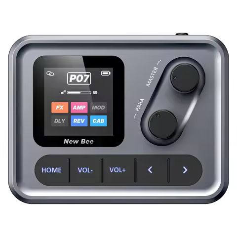 Bluetooth Pocket AMP Multi Effects Processor Guitar Acoustic Bass Effects with 6 Module 80 Editable 