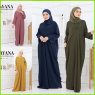 🆕[REEFA] DAYANA KAFTAN jubah muslimah murah loose baggy jubah poket plus size nursing wudhu friendly dress