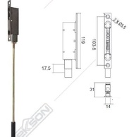 GRENDEL TANAM EKSPANDA FB 808 BROWN DEKSON FLUSH BOLT EXPANDA DKS - THERSAA MART